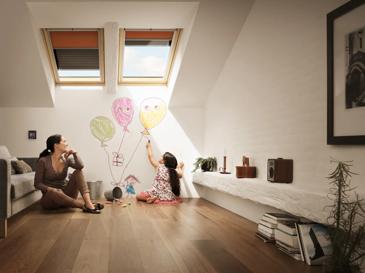 VELUX Plissegordijn handbediend (FHL)