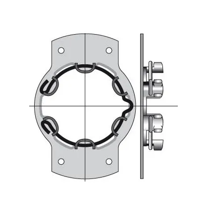 Motorsteun Somfy serie 50